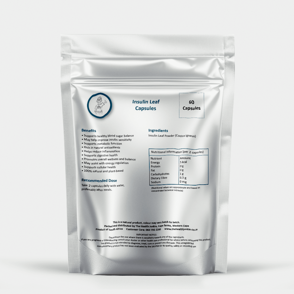 Insulin Leaf - 60 Capsules - The Health Junkie