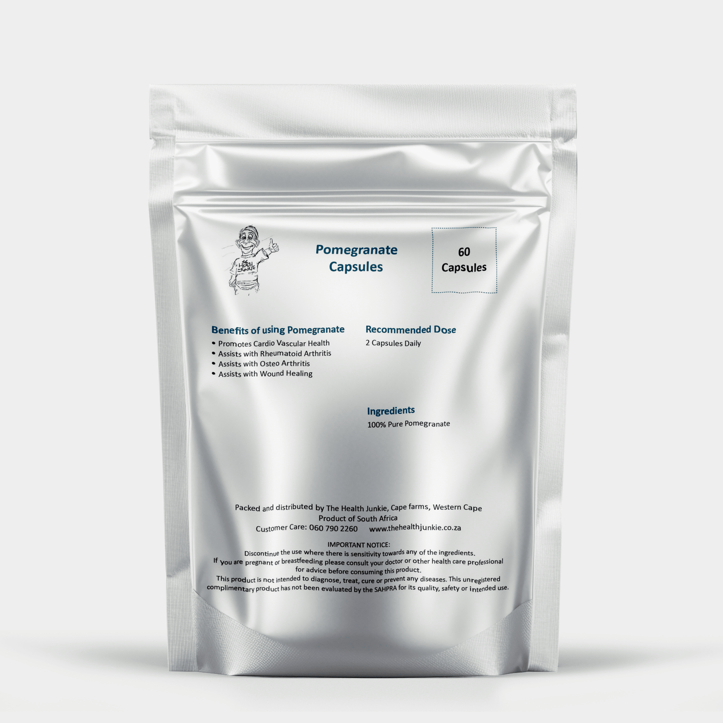 Pomegranate - 60 Capsules - The Health Junkie