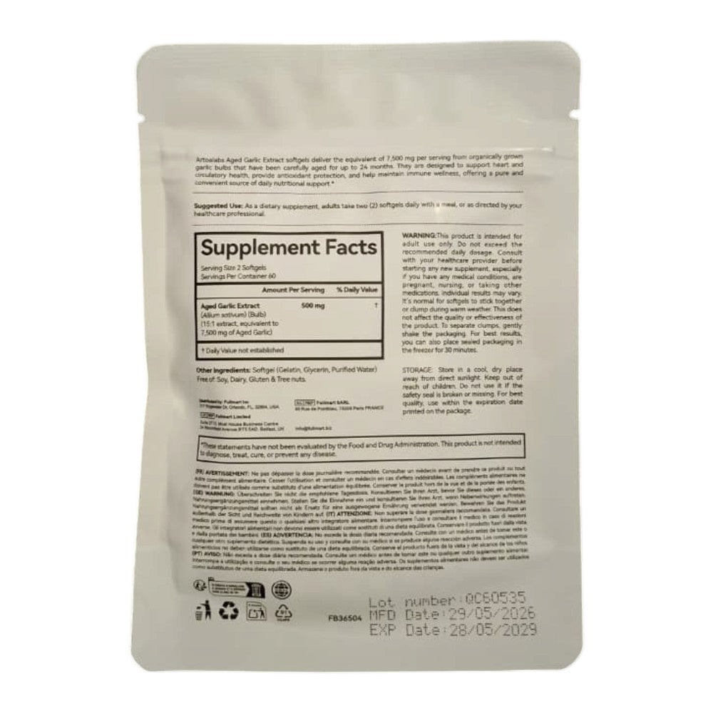 Aged Garlic Extract – 120 Softgels