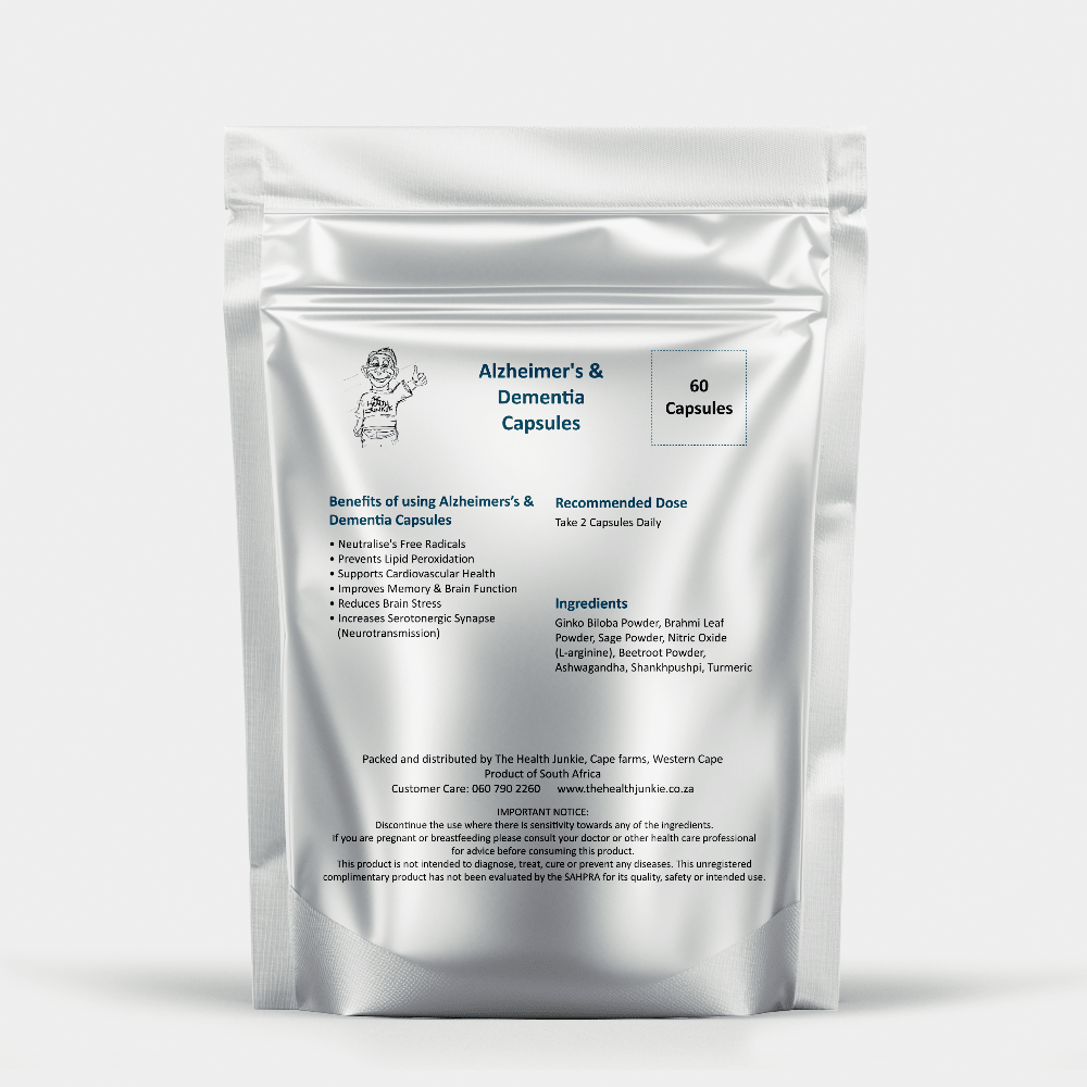 Alzheimer's & Dementia Wellness Support - 60 Capsules - The Health Junkie