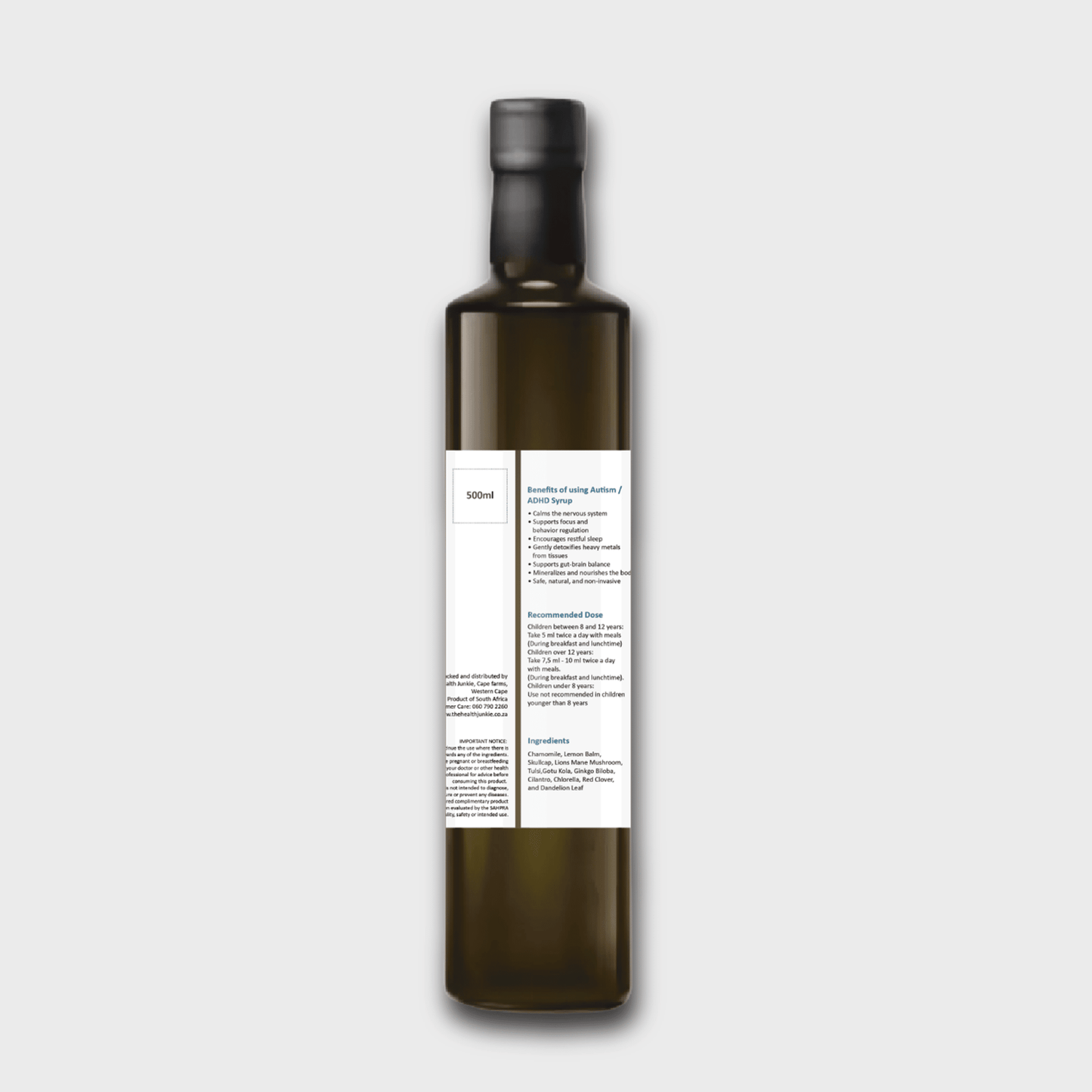 Autism and ADHD Syrup - 200ml - The Health Junkie