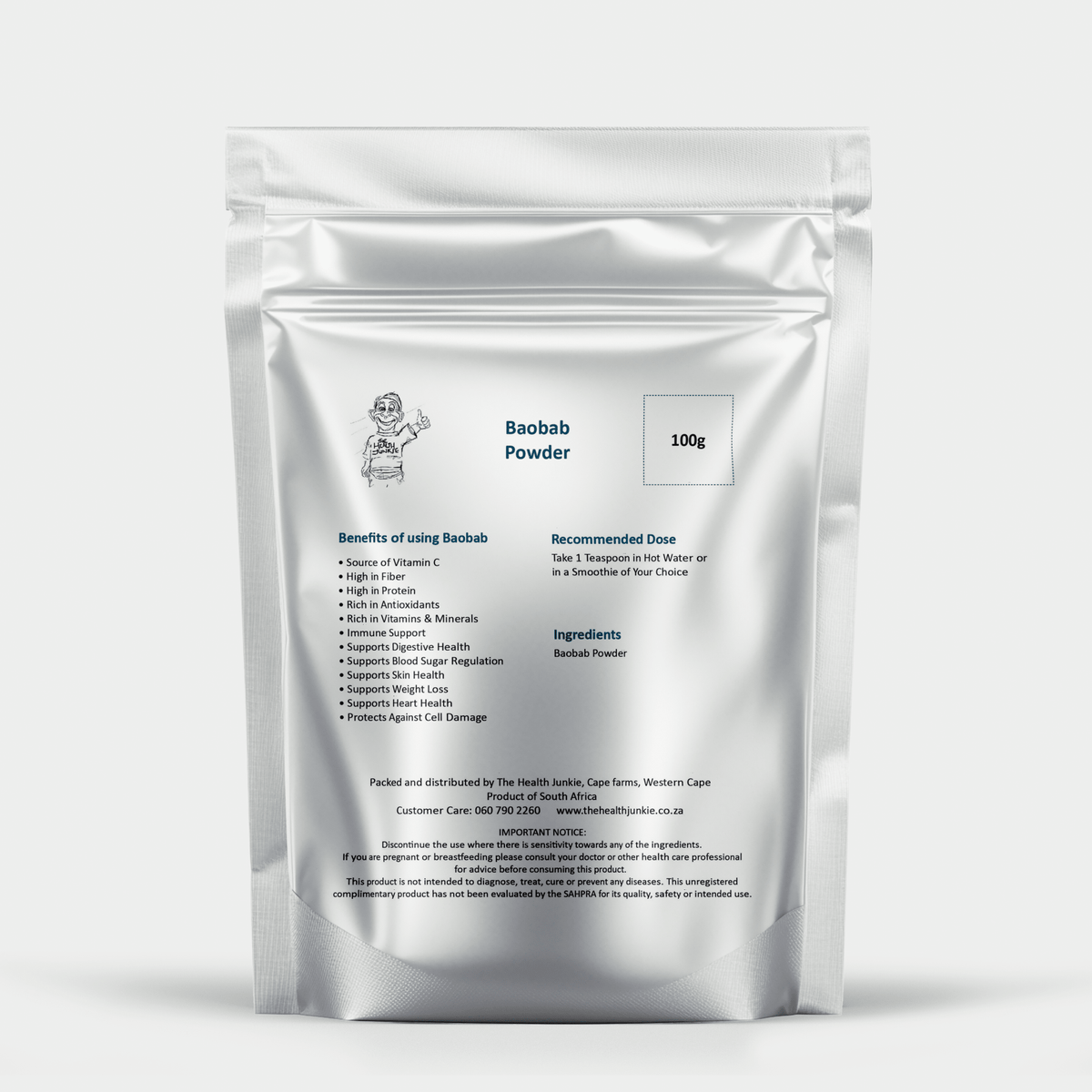 Baobab Fruit- 100g Powder - The Health Junkie