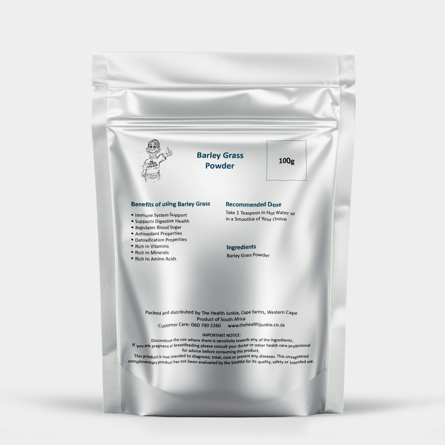 Barley Grass - 100g Powder - The Health Junkie