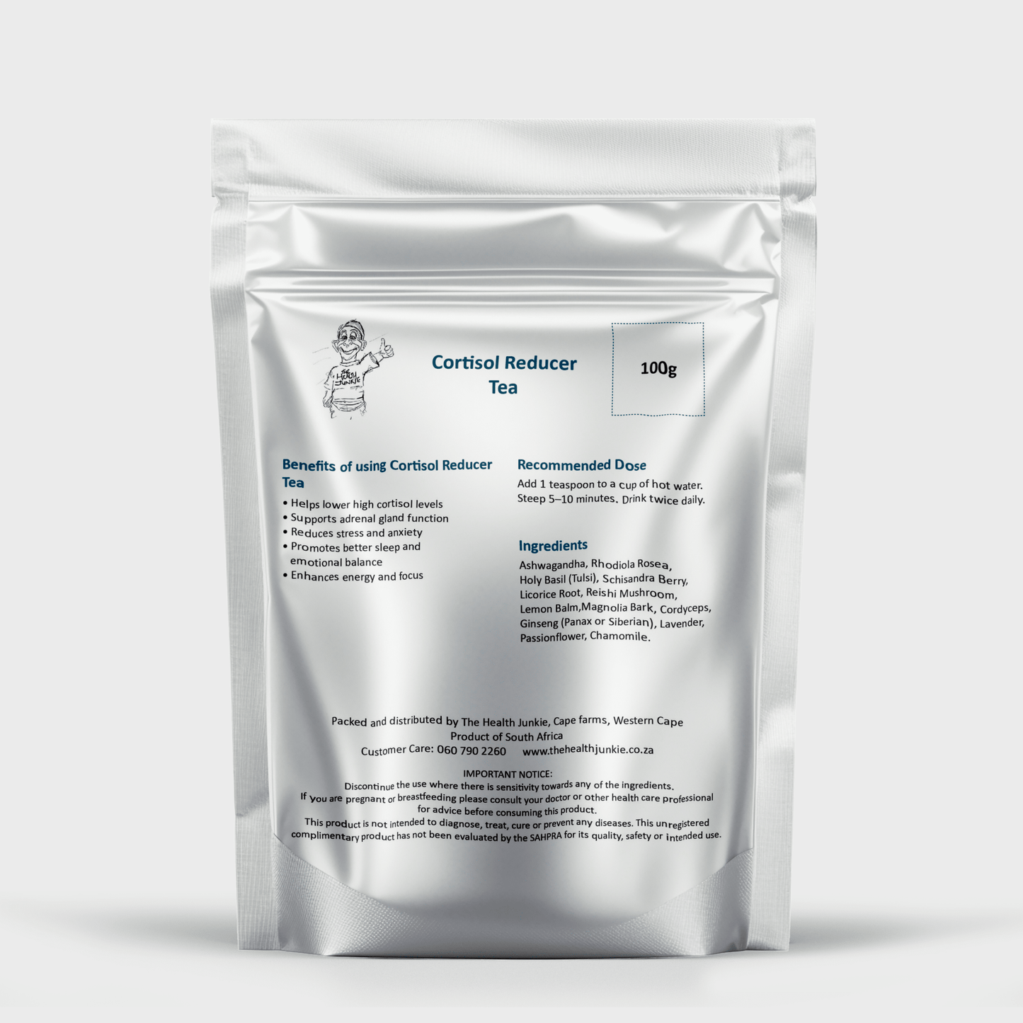 Cortisol Reducer Tea - 100g Loose Tea - The Health Junkie