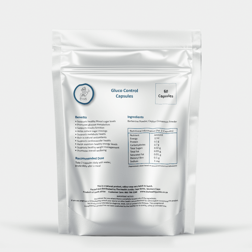 Gluco Control - 60 Capsules - The Health Junkie