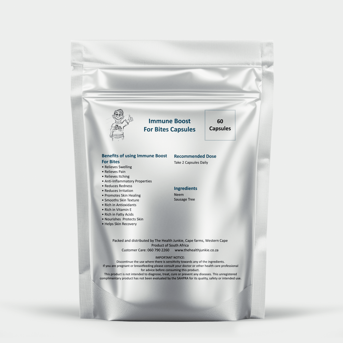 Immune Booster For Bites - 60 Capsules - The Health Junkie