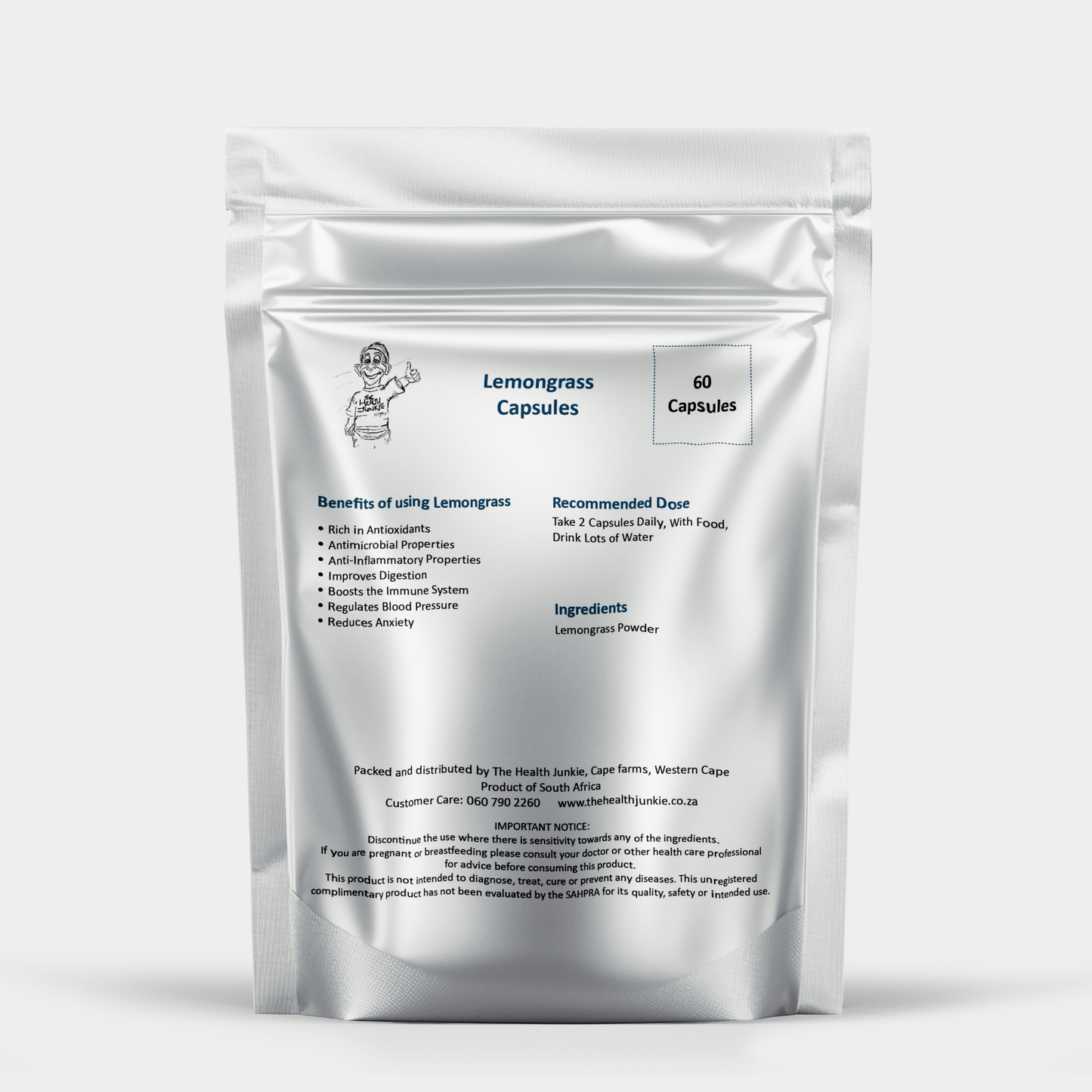 Lemongrass - 60 Capsules - The Health Junkie