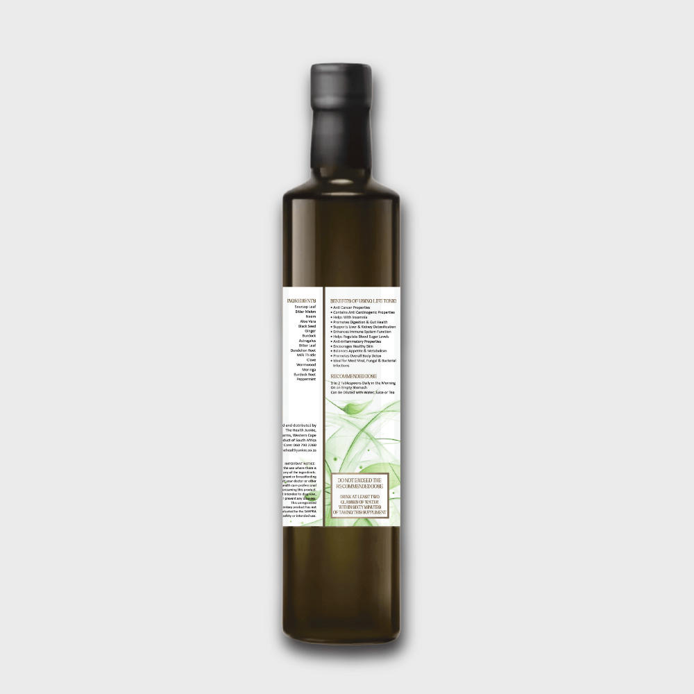 Life Tonic – Herbal Immune & Detox Tonic | Soursop, Moringa & Black Seed Blend - The Health Junkie
