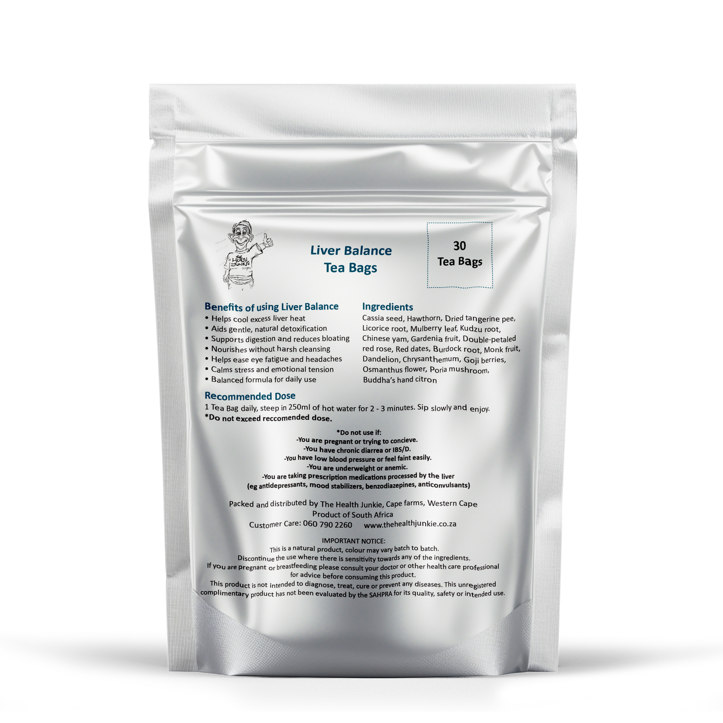 Liver Balance Tea with 18 Herbs – 30 Tea Bags