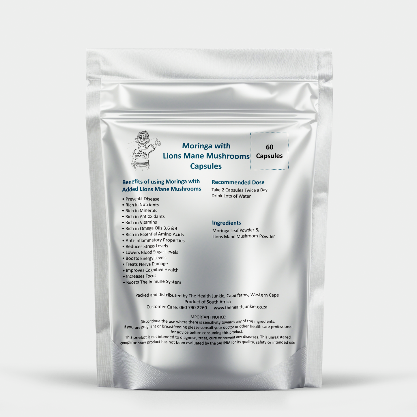 Best of Both Worlds - Moringa & Lion's Mane Mushroom - 60 Capsules