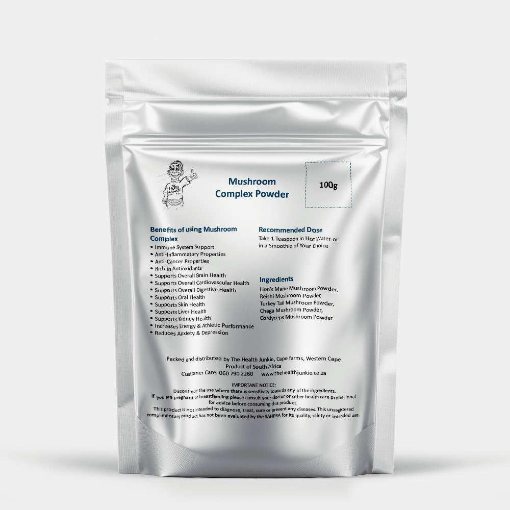 5 Mushroom Complex - 100g Powder - The Health Junkie