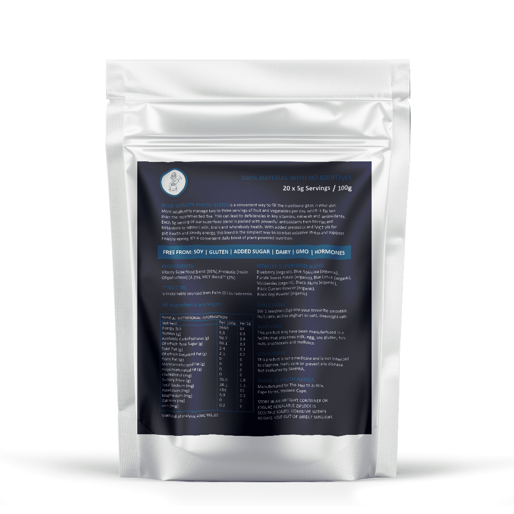 Organic Blue Superfood - 100g Powder - The Health Junkie