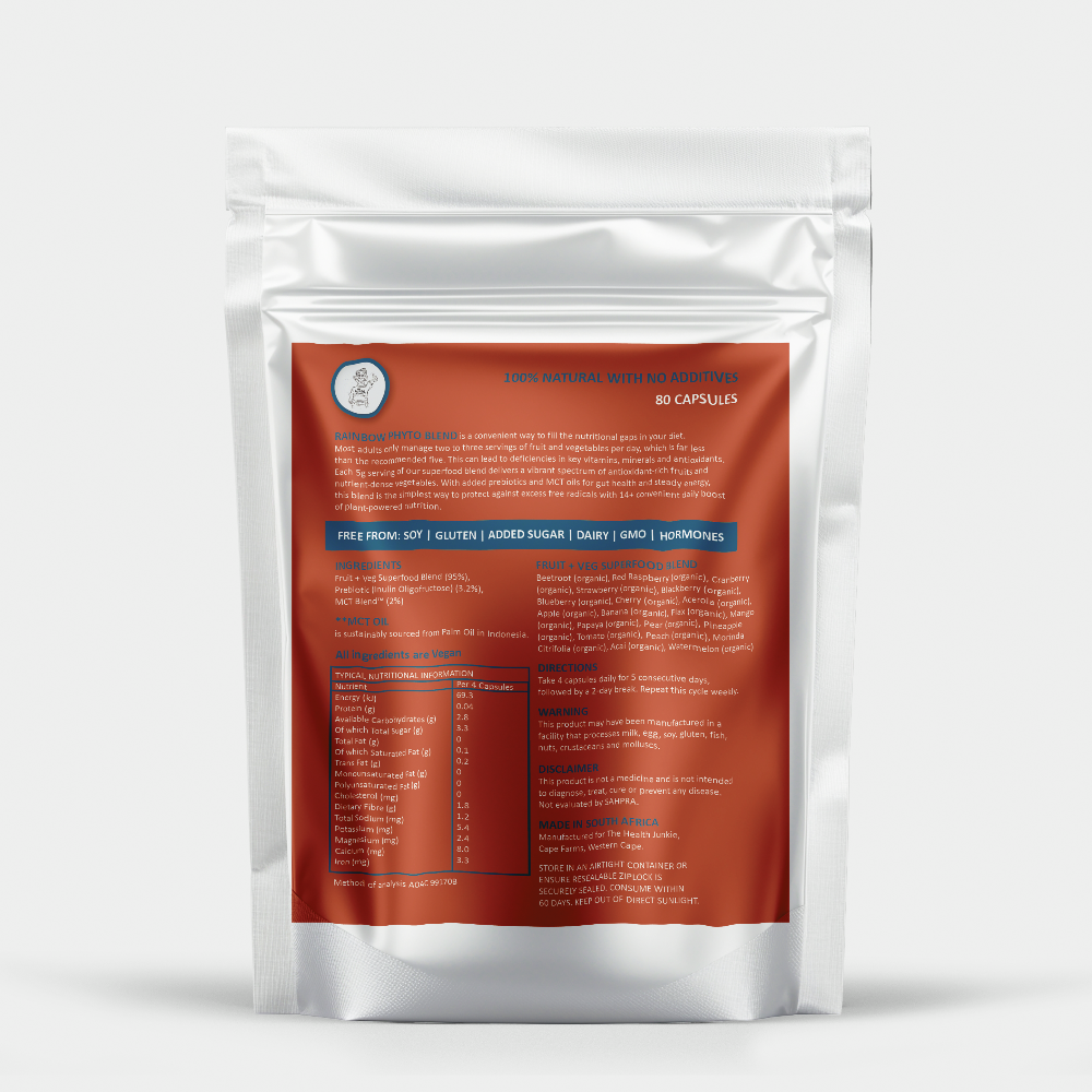 Organic Fruit & Veg Superfood - 80 Capsules
