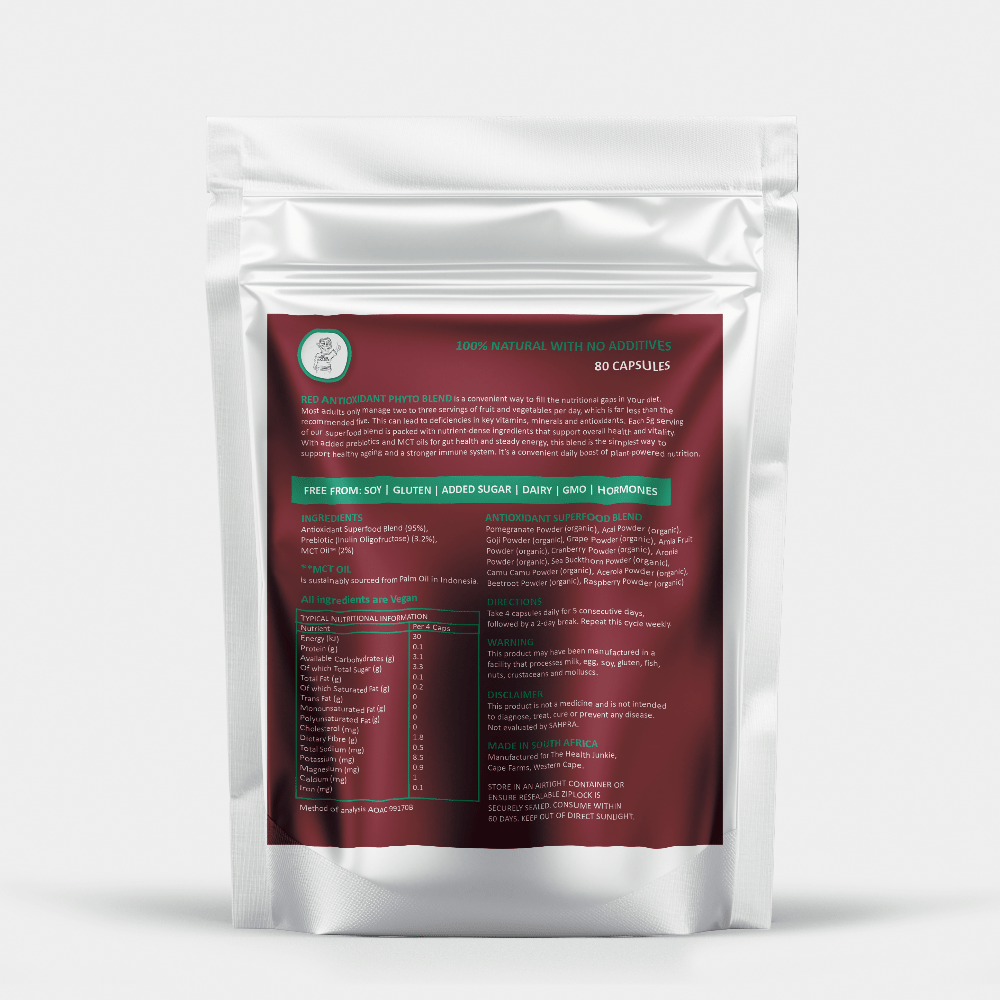 Organic Red Superfood - 80 Capsules - The Health Junkie