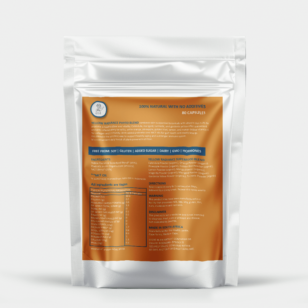 Organic Yellow Superfood - 80 Capsules - The Health Junkie