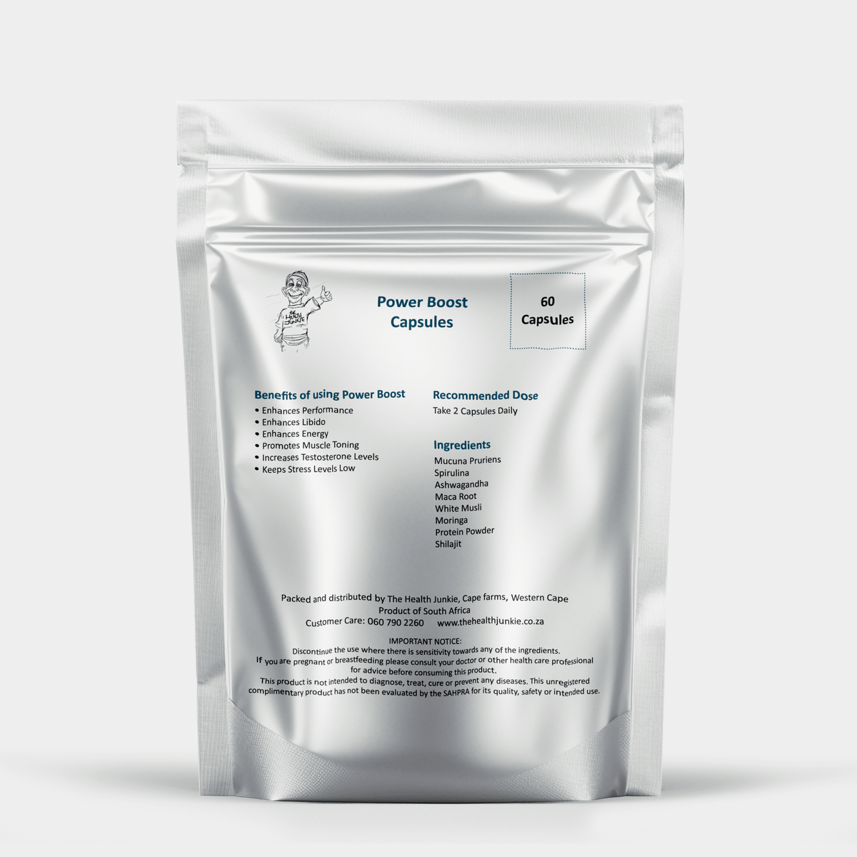 Power Boost - 60 Capsules - The Health Junkie