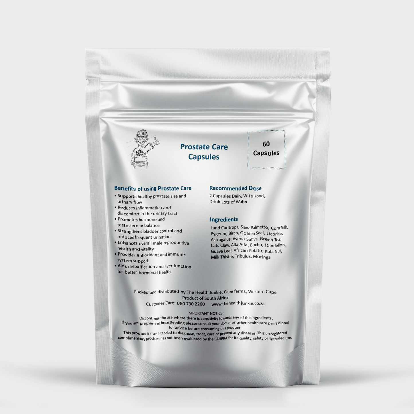 Prostate Care - 60 Capsules - The Health Junkie