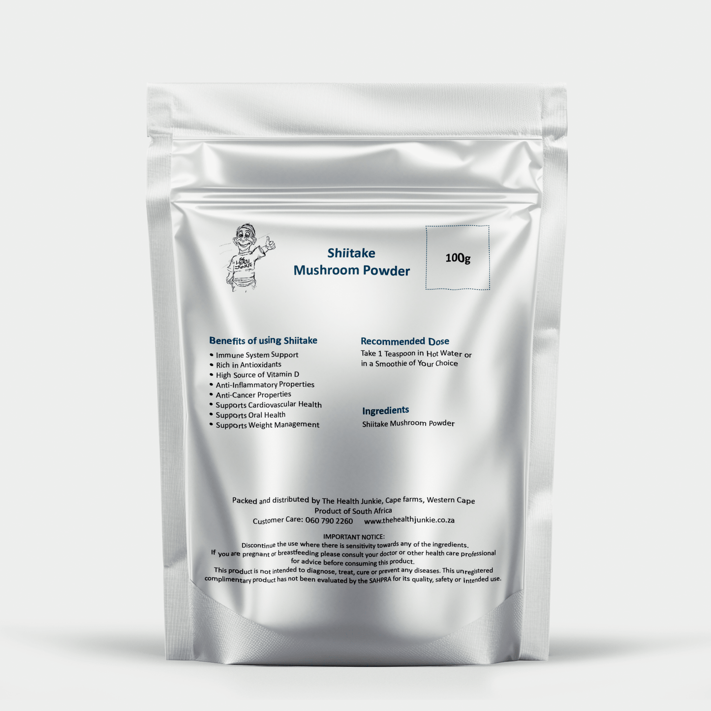 Shiitake Mushroom - 100g Powder - The Health Junkie