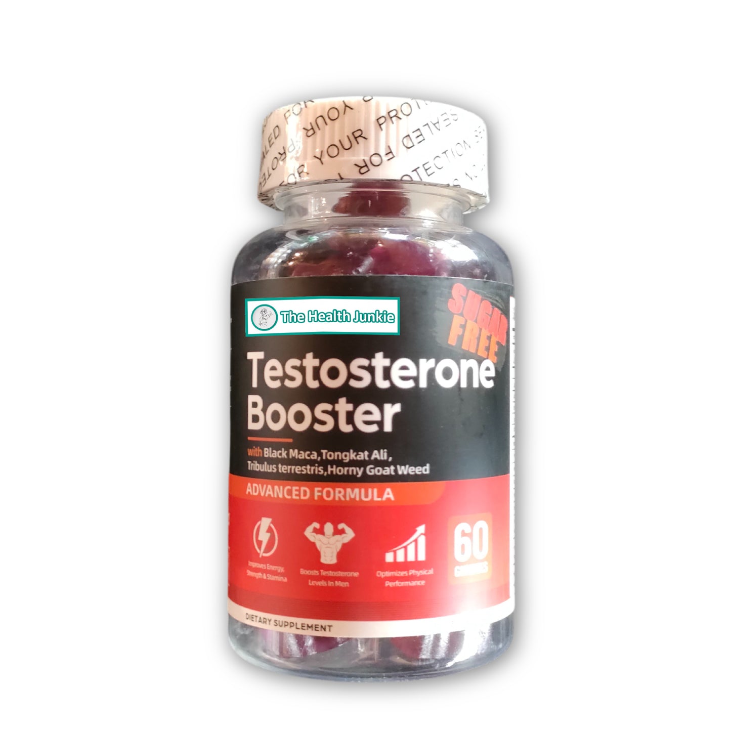 Testosterone Booster Gummies – 60 Gummies – Sugar Free