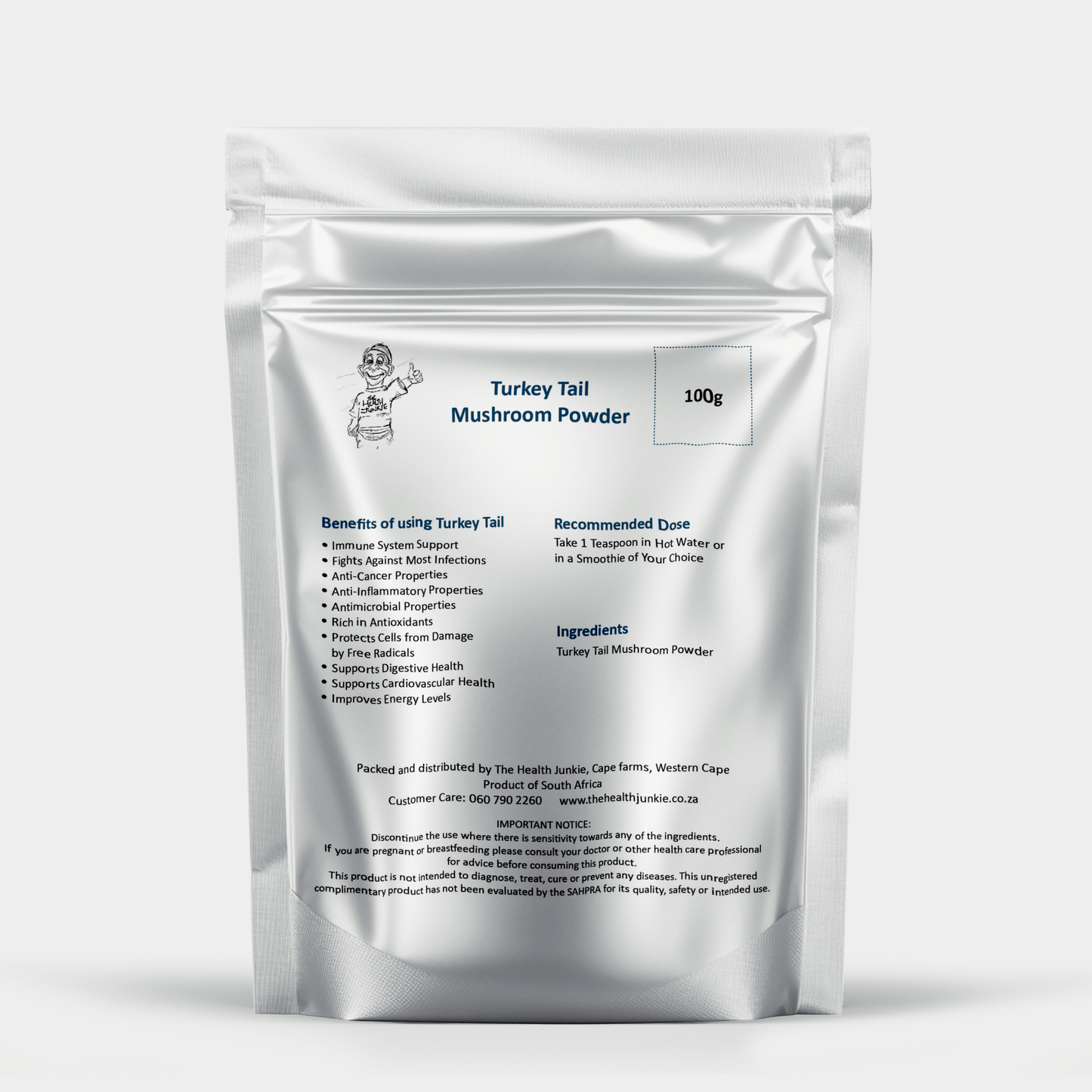 Turkey Tail Mushroom - 100g Powder - The Health Junkie