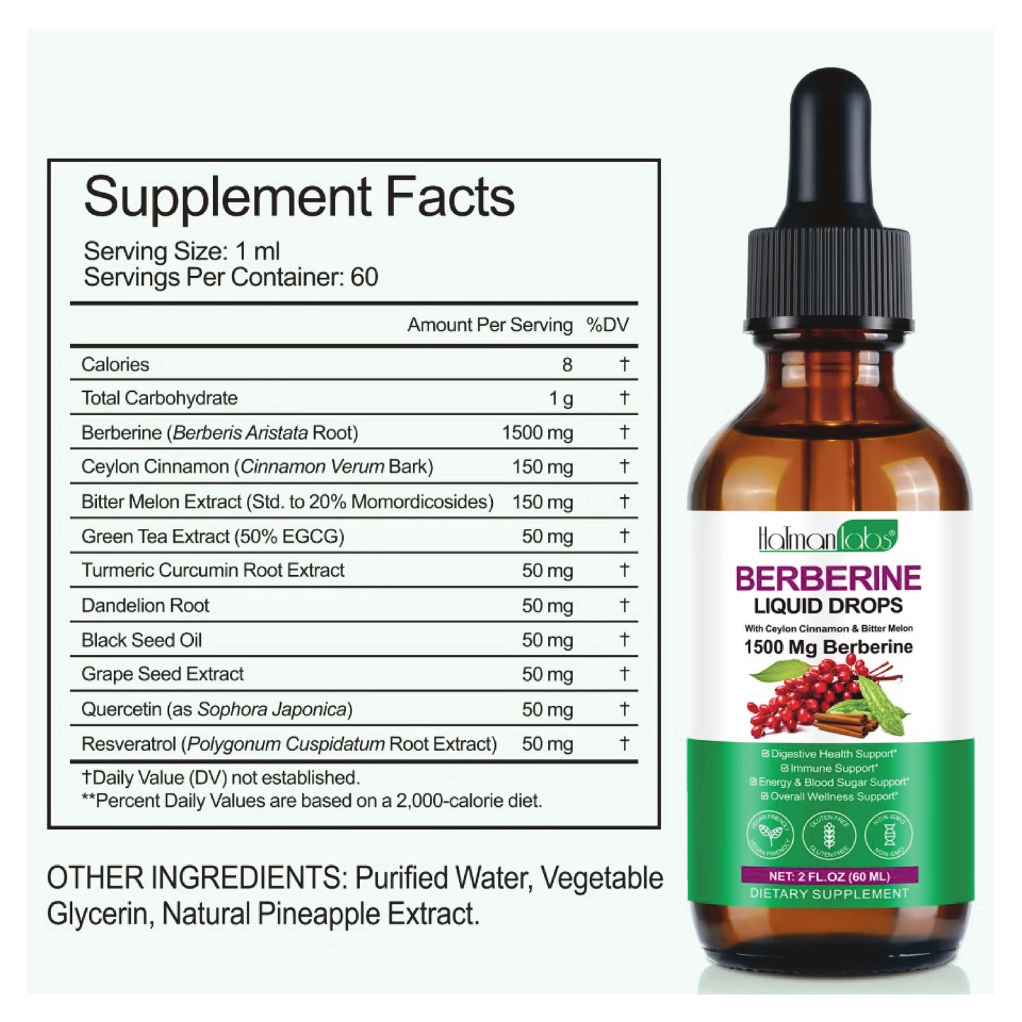 Berberine Drops – 60 ml