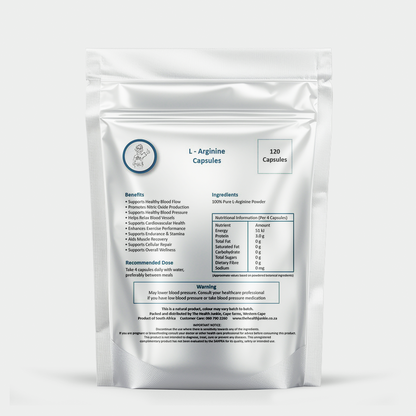 L - Arginine - 120 Capsules