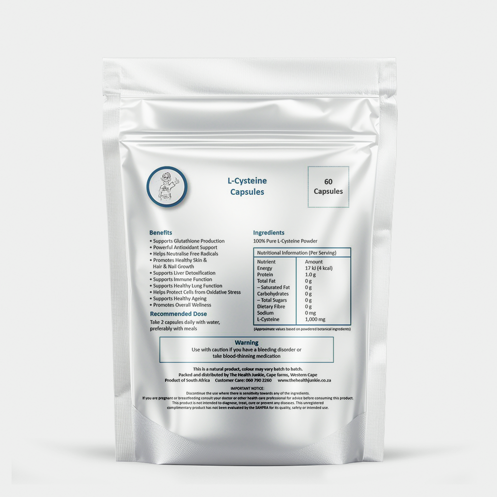L-Cysteine - 60 Capsules