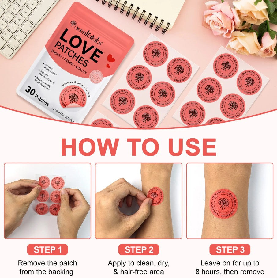 Acentiallabs Love Patches – 30 Pack