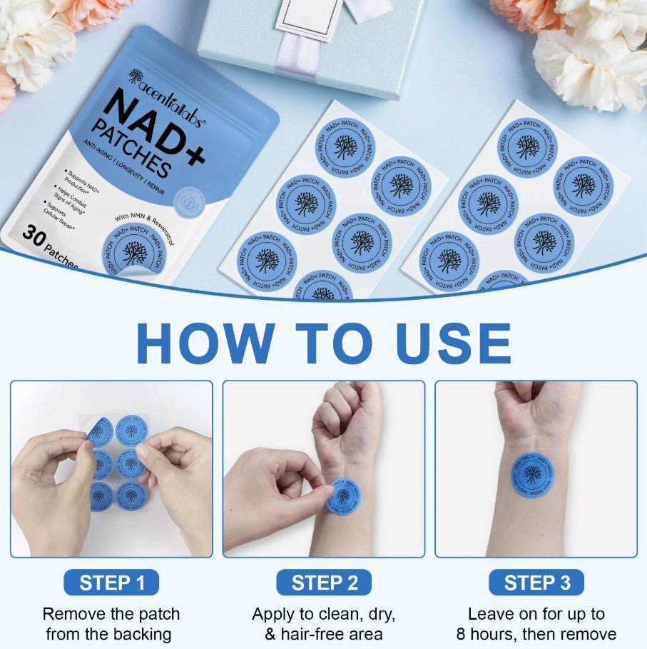 Acentiallabs NAD+ Patches – 30 Pack - The Health Junkie