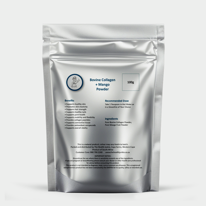 Hydrolysed Bovine Collagen Peptides with Mango - 100g Powder