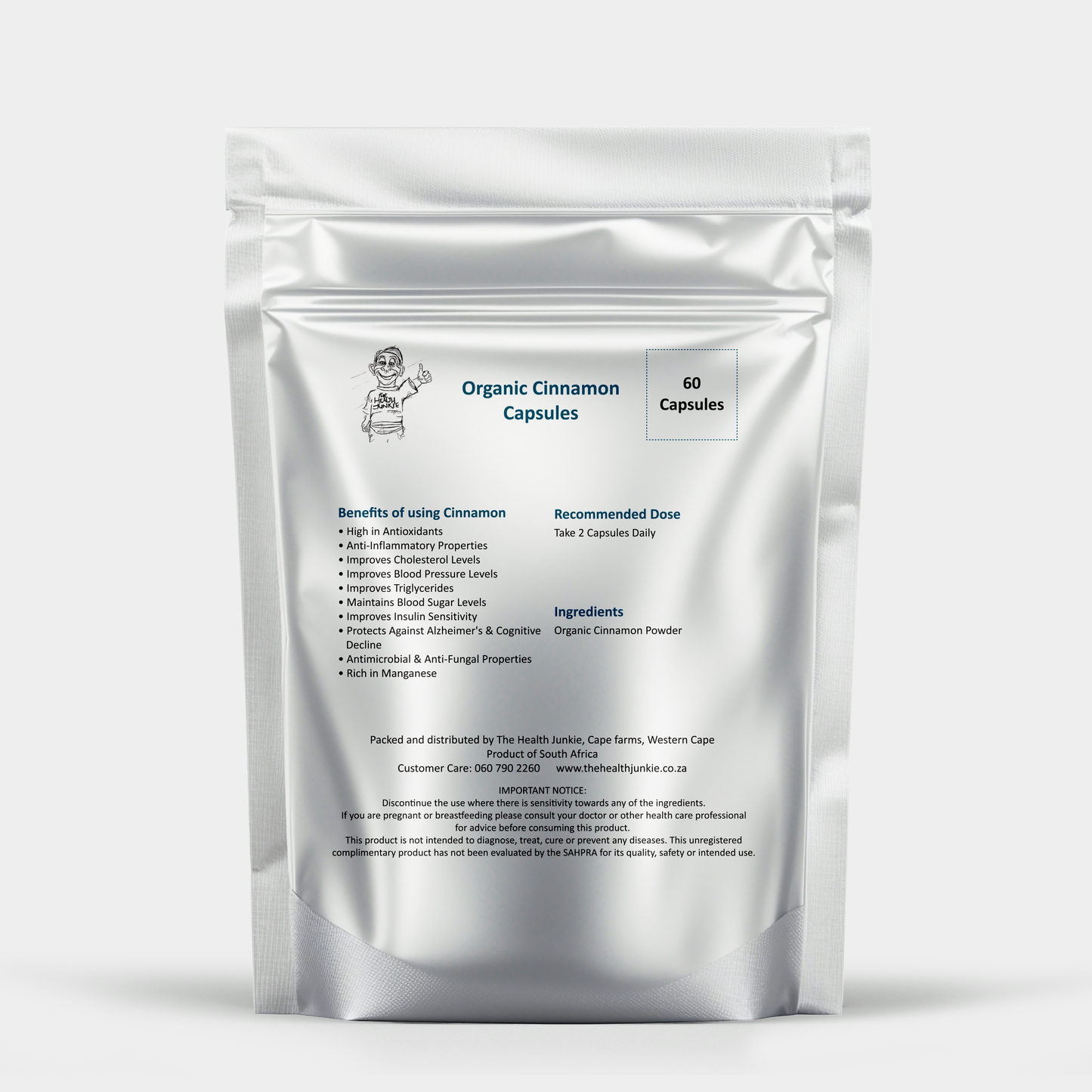 Organic Cinnamon - 60 Capsules