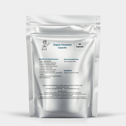 Organic Cinnamon - 60 Capsules