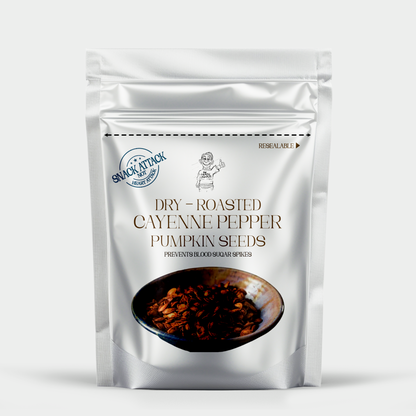 Dry Roasted Cayenne Pepper Pumpkin Seeds - 100g