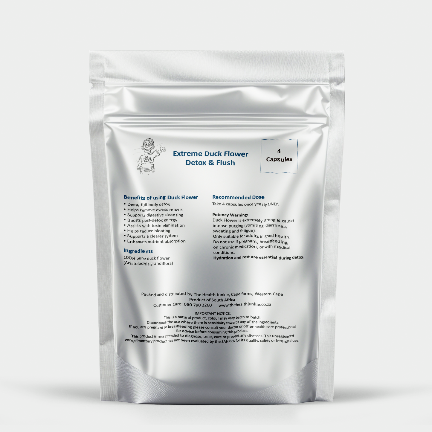 Extreme Duck Flower Detox & Flush - 4 Capsules