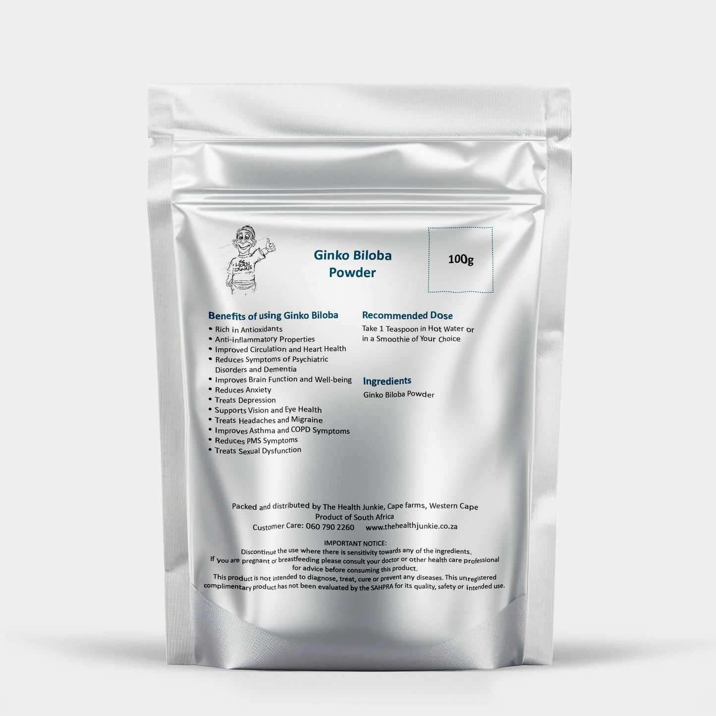 Ginko Biloba - 100g Powder