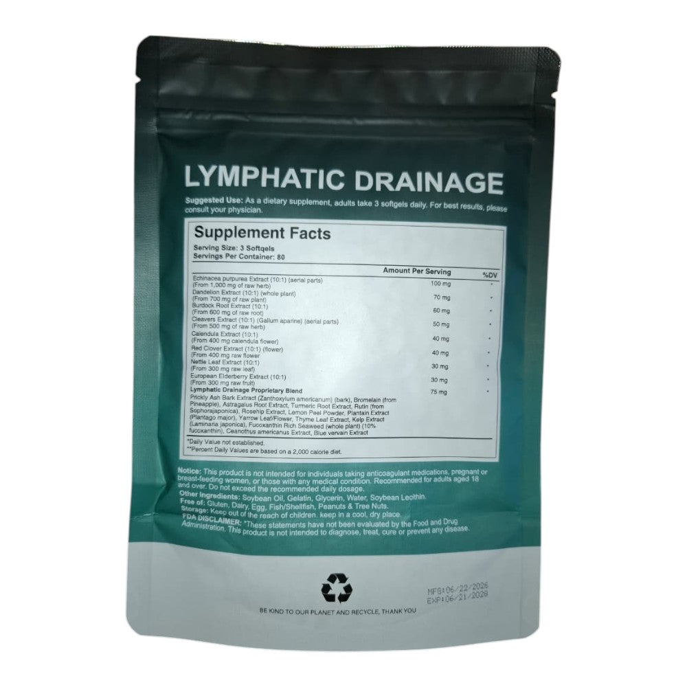 Lymphatic Drainage – 240 Softgels