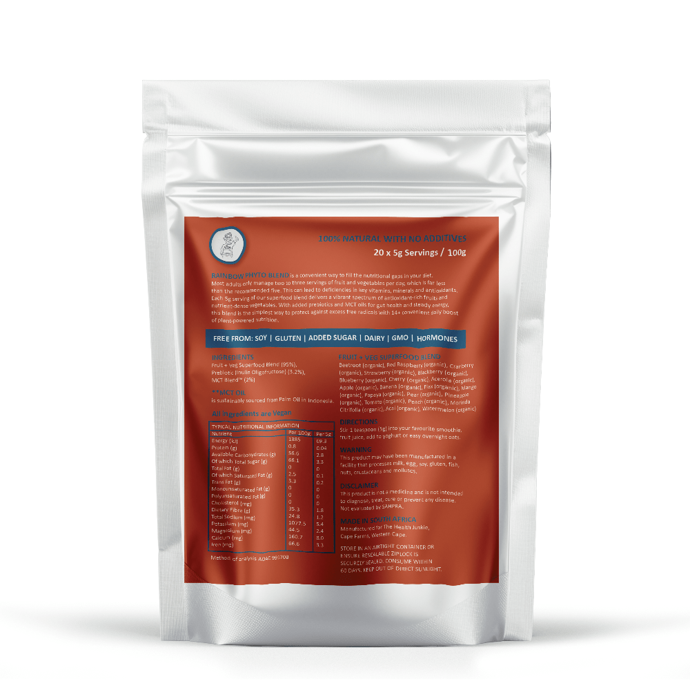 Organic Fruit & Veg Superfood - 100g Powder - The Health Junkie