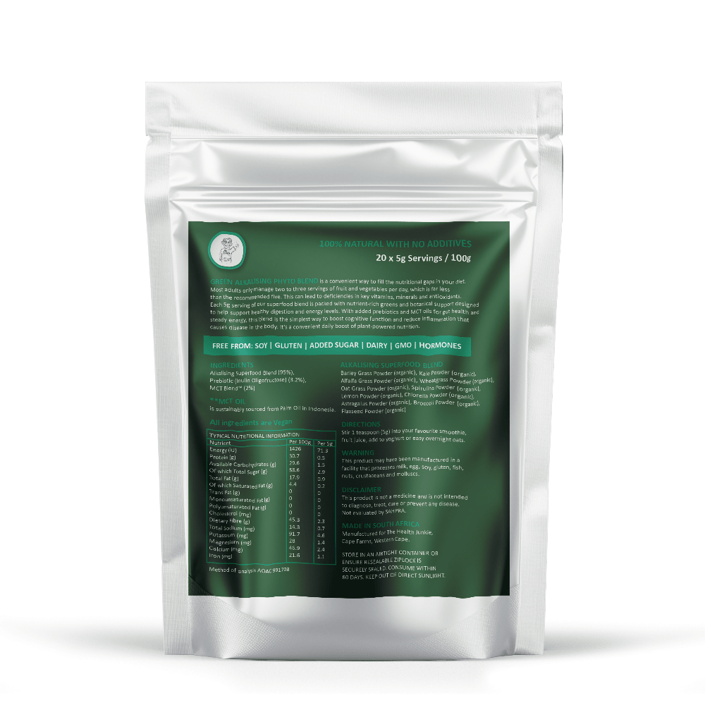 Organic Green Superfood - 100g Powder - The Health Junkie