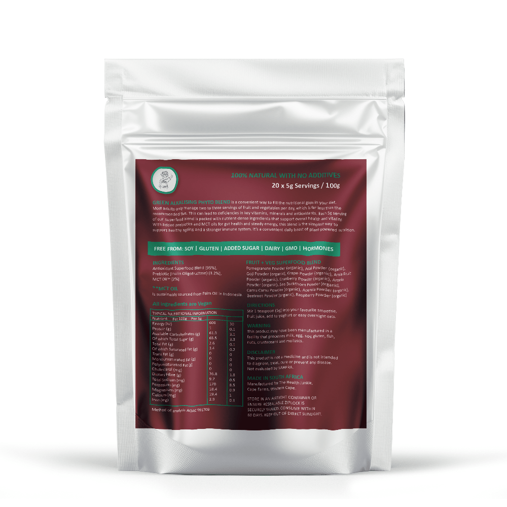 Organic Red Superfood - 100g Powder - The Health Junkie