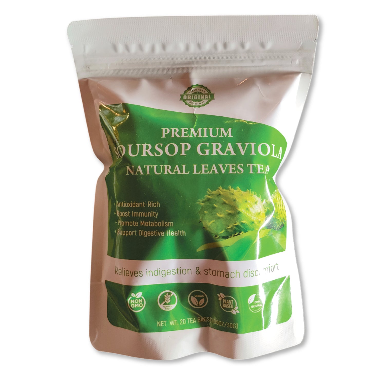Soursop Graviola – Natural Tea Leaves – 20 Tea Bags