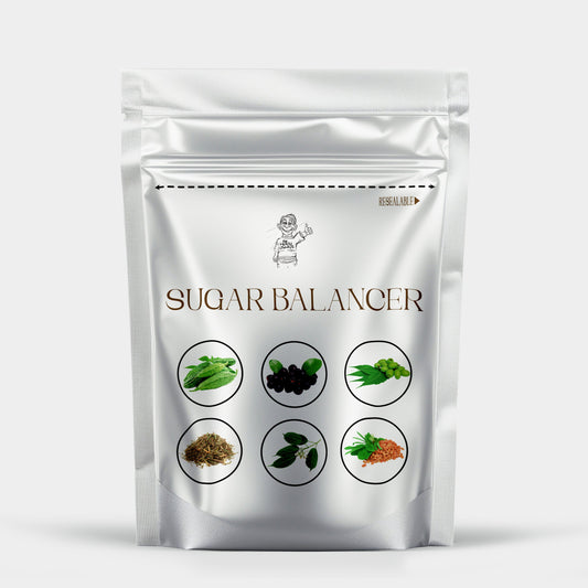 Sugar Balancer Capsules help regulate blood sugar levels by slowing down glucose uptake from food. They support cardiovascular and heart health, assist in normalising blood pressure, and promote strong, healthy blood vessels for overall well-being.