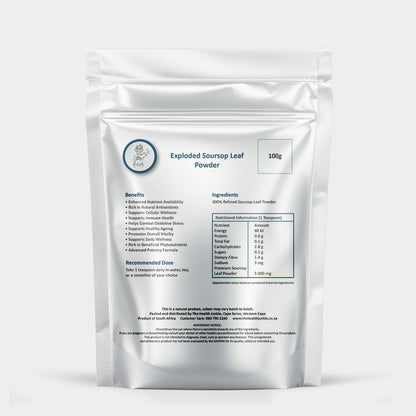 Exploded Soursop Leaf - 100g Powder - The Health Junkie