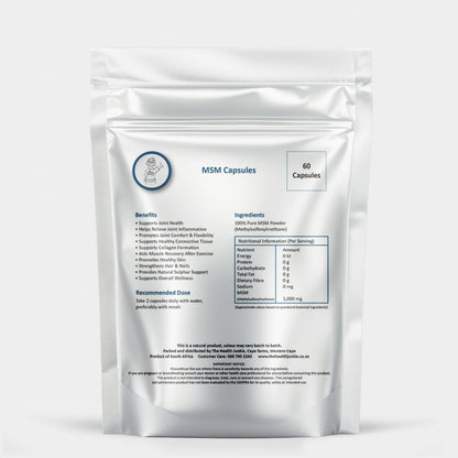 MSM - 60 Capsules - The Health Junkie