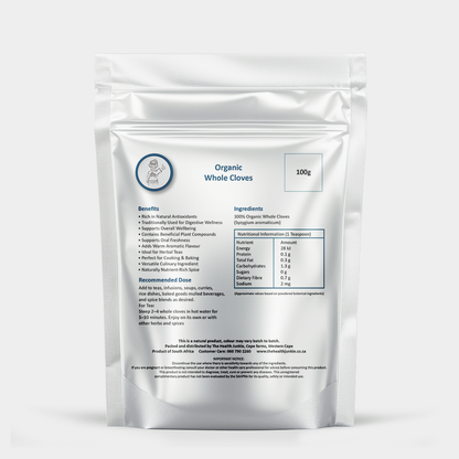 Organic Whole Cloves - 100g