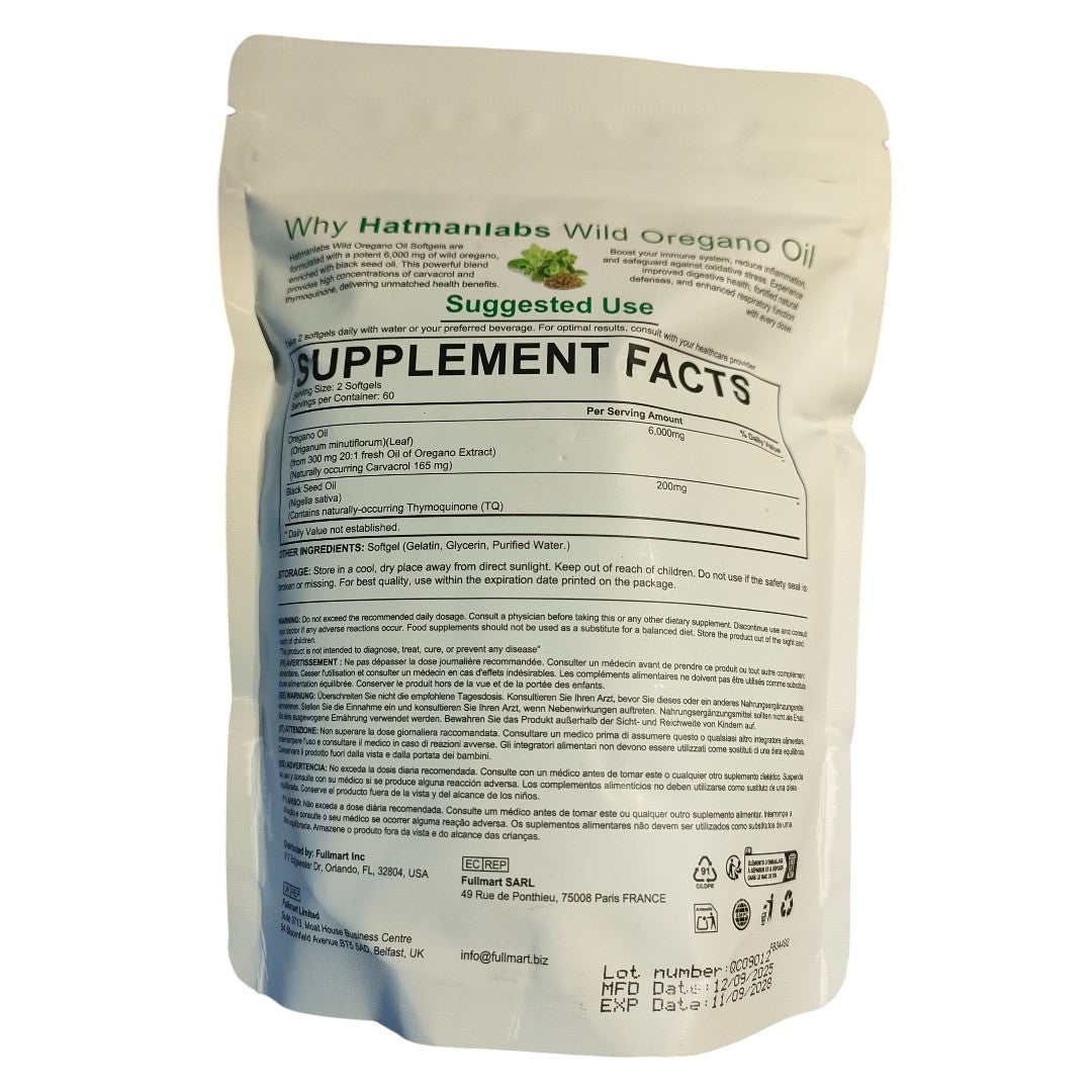 Wild Oregano Oil – 120 Softgels